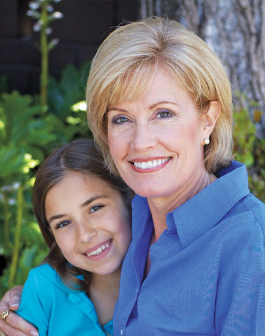 grandmother and granddaughter